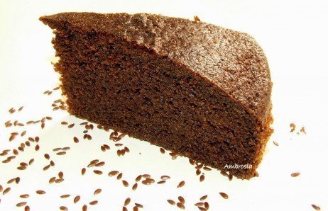 Bolo de linhaça saboroso e nutritivo para sua saúde
