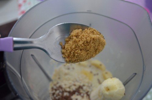 Versatilidade da vitamina de banana com linhaça
