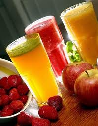 Suco de frutas e linhaça