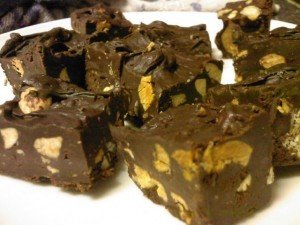 Fudge de chocolate com linhaça
