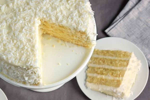 Receita de bolo de coco funcional
