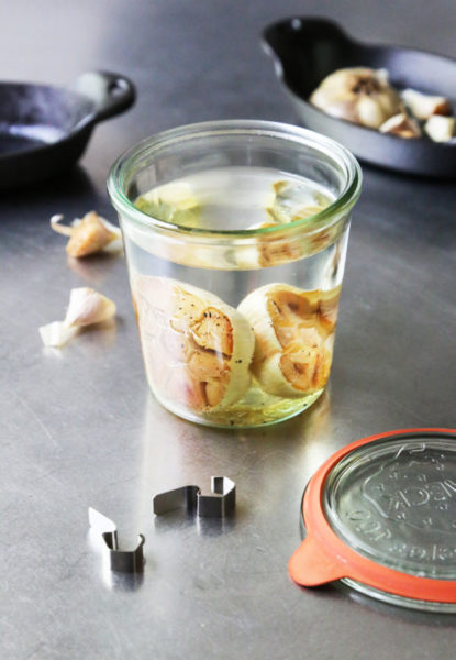 Infusão de alho e álcool